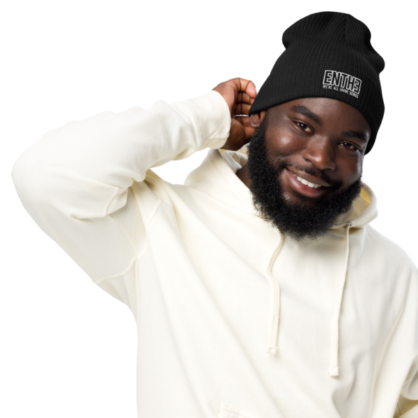 "WE'RE ALL DIVINE BEINGS" ENTH∃ Organic ribbed beanie - Image 10