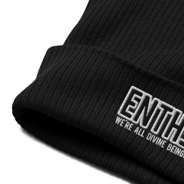 "WE'RE ALL DIVINE BEINGS" ENTH∃ Organic ribbed beanie - Image 9