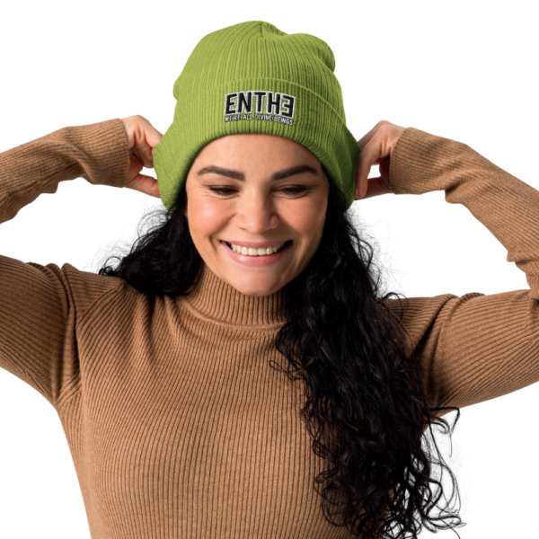 "WE'RE ALL DIVINE BEINGS" ENTH∃ Organic ribbed beanie - Image 6