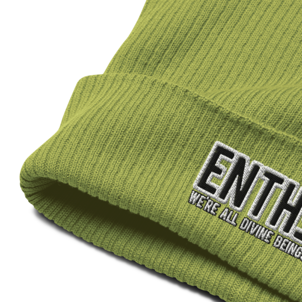 "WE'RE ALL DIVINE BEINGS" ENTH∃ Organic ribbed beanie - Image 5