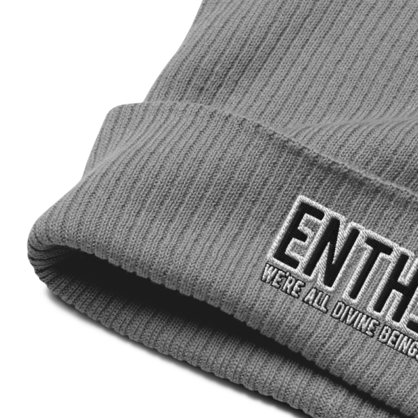 "WE'RE ALL DIVINE BEINGS" ENTH∃ Organic ribbed beanie - Image 15