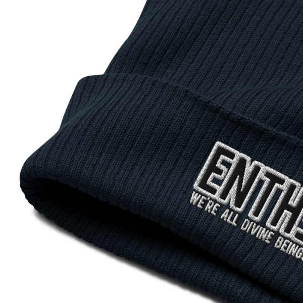 "WE'RE ALL DIVINE BEINGS" ENTH∃ Organic ribbed beanie - Image 12